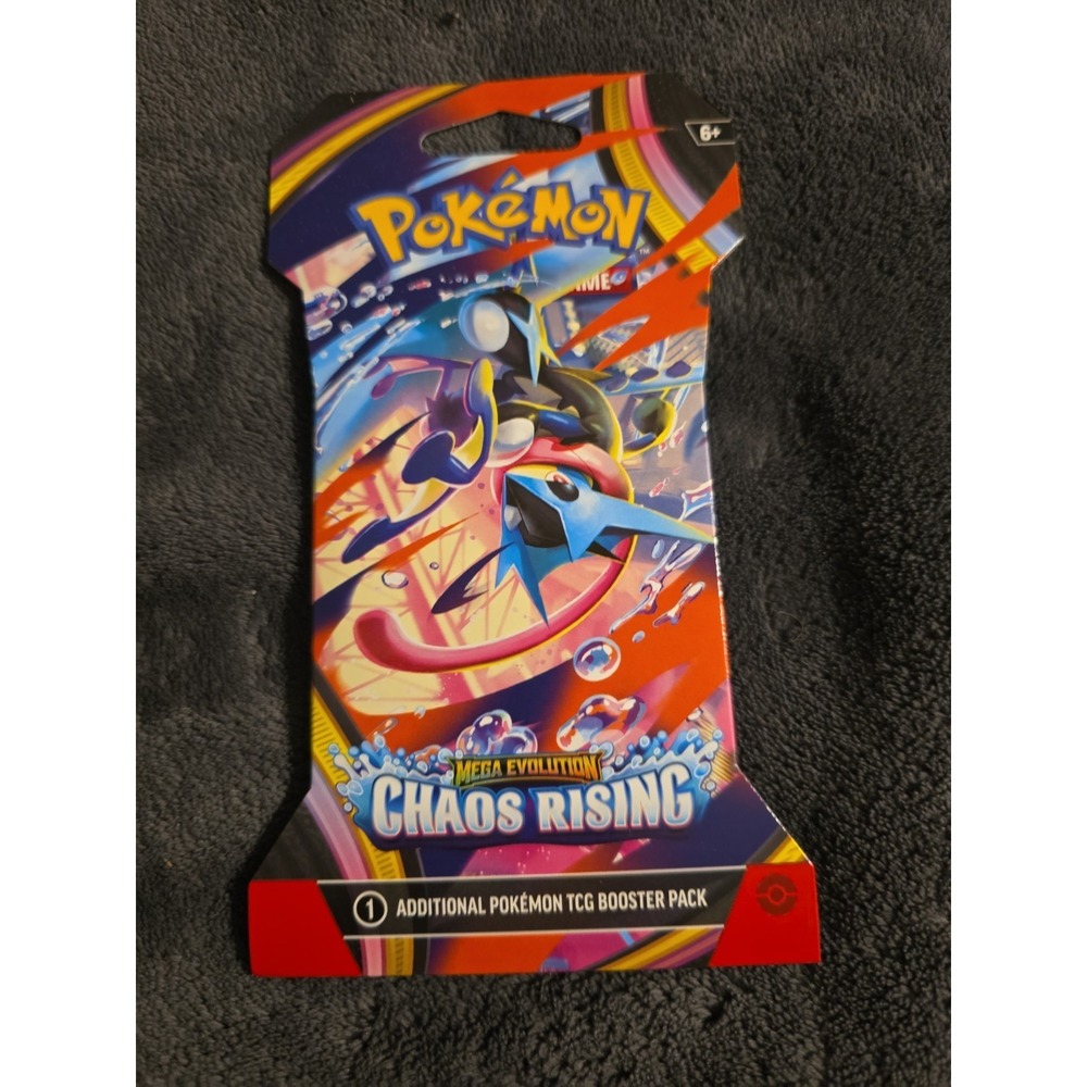 Pokémon Chaos Rising Sleeved Booster Pack Only Greninja Art Pokemon - NEW SEALED